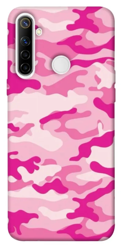 Чехол на Realme 6i camouflage pink фото 1 из 1