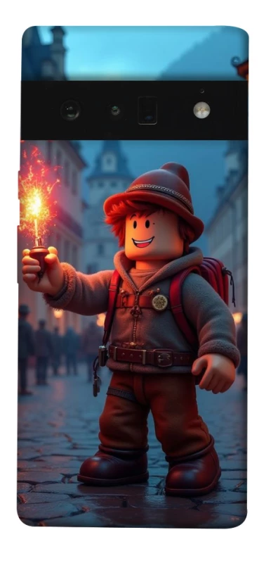Чехол на Google Pixel 6 Pro Roblox Fire Logo Blue Flames фото 1 из 1