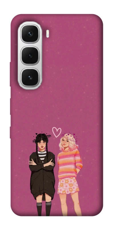 Чохол на Infinix Hot 60i Raven & Rainbow Wednesday фото 1 з 1