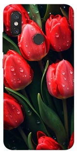 Чехол на Xiaomi Mi 8 Красные тюльпаны фото 1 из 1