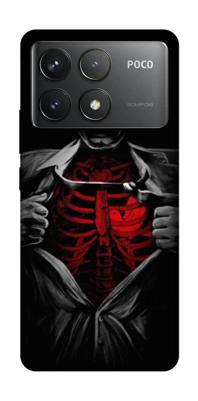 Чохол на Xiaomi Poco F6 Pro Skeleton Heart фото 1 з 1