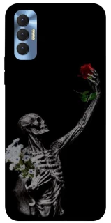 Чохол на TECNO Spark 8P Skeleton vs Rose фото 1 з 1