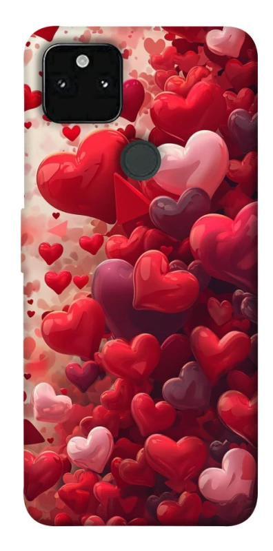 Чохол на Google Pixel 5A Many hearts фото 1 з 1