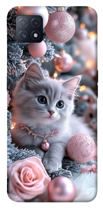 Чохол на Oppo A72 5G / A73 5G Christmas Kitty фото 1 з 1