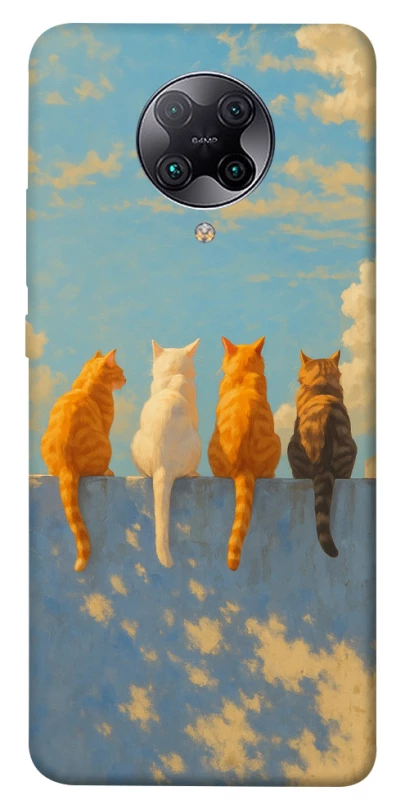 Чохол на Xiaomi Redmi K30 Pro / Poco F2 Pro cats on wall фото 1 з 1