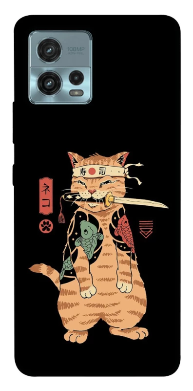 Чохол на Motorola Moto G72 Кіт-самурай фото 1 з 1