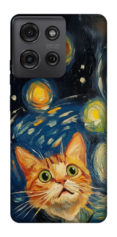 Чохол на Motorola Moto G75 paint cat фото 1 з 1