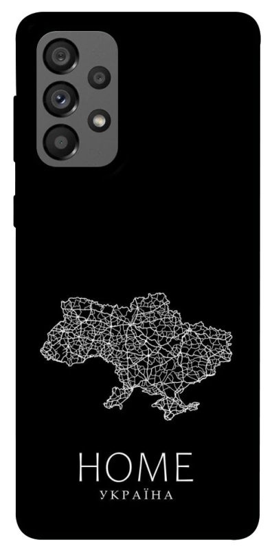 Чехол на Samsung Galaxy A73 5G Ukraine black map фото 1 из 1