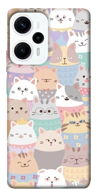 Чохол на Xiaomi Poco F5 / Note 12 Turbo Funny Kittens ver.2 фото 1 з 1