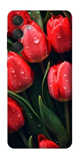 Чохол на Samsung Galaxy M55 Червоні тюльпани фото 1 Чохол на Samsung Galaxy M55 Червоні тюльпани фото 1 з 1