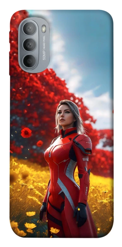 Чехол на Motorola Moto G31 Cyber space girl ver.5 фото 1 из 1