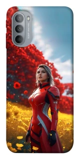 Чехол на Motorola Moto G31 Cyber space girl ver.5 фото 1 из 1