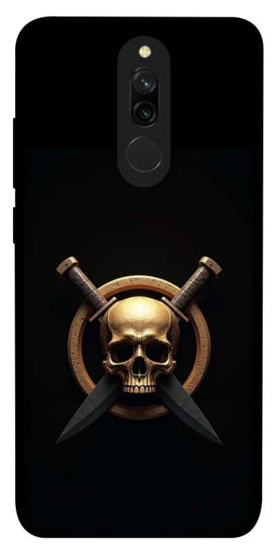 Чохол на Xiaomi Redmi 8 Golden Skull фото 1 з 1