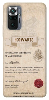 Чехол на Xiaomi Redmi Note 10 Pro The Hogwarts acceptance letter фото 1 из 1