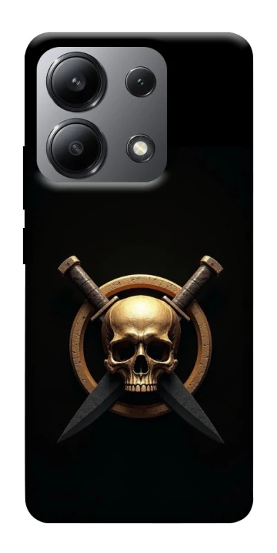 Чохол на Xiaomi Redmi Note 13 4G Golden Skull фото 1 з 1