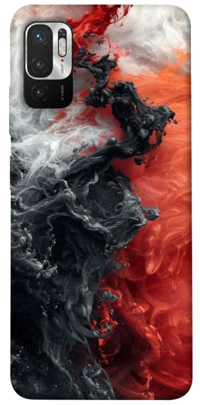 Чохол на Xiaomi Redmi Note 10 5G Black and Red фото 1 з 1