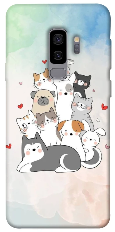 Чохол на Samsung Galaxy S9+ Funny Pets ver.2 фото 1 з 1