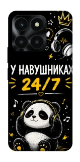 Чехол на Huawei Honor X6a У навушниках 24/7 фото 1 из 1