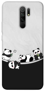 Чохол на Xiaomi Redmi 9 Four pandas фото 1 з 1