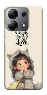 Чехол на Xiaomi Redmi Note 13 4G Create the life you love фото 1 из 1