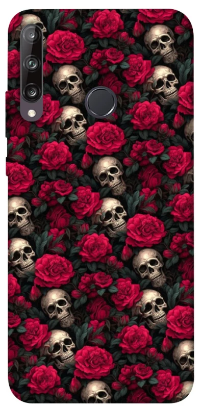 Чохол на Huawei P40 Lite E Черепа та рози фото 1 з 1