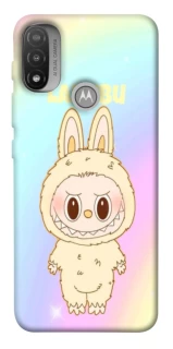 Чохол на Motorola Moto E20 Fluffy Rainbow Labubu фото 1 з 1