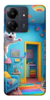 Чохол на Xiaomi Poco C65 crazy cat фото 1 з 1