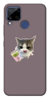 Чохол на Realme C15 cat matcha фото 1 з 1