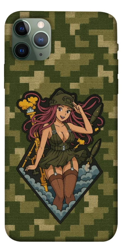 Чохол на Apple iPhone 11 Pro Max (6.5") Military Waifu фото 1 з 1