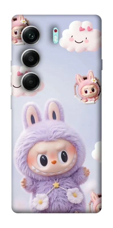 Чехол на Tecno Camon 40 Pro Labubu & clouds фото 1 из 1