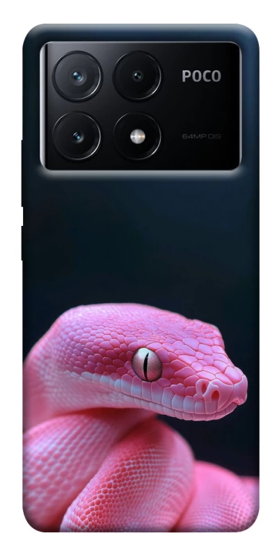 Чохол на Xiaomi Poco X6 Рожева змія фото 1 з 1