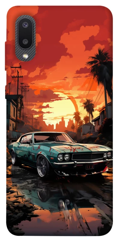 Чохол на Samsung Galaxy A02 Car at sunset фото 1 з 1