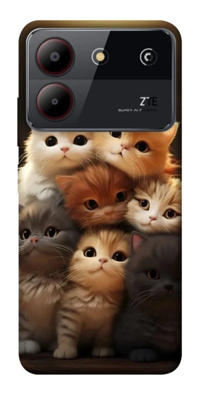 Чохол на ZTE Blade A54 4G Чохол Kittie Love v2 фото 1 з 1