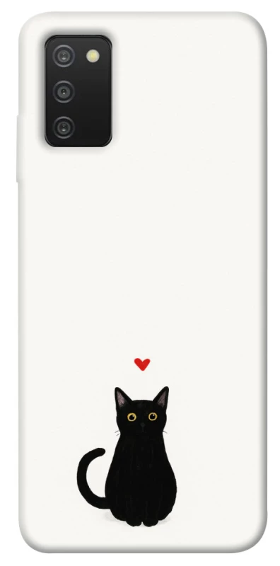Чохол на Samsung Galaxy A03s cat in love фото 1 Чохол на Samsung Galaxy A03s cat in love фото 1 з 1