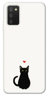 Чохол на Samsung Galaxy A03s cat in love фото 1 Чохол на Samsung Galaxy A03s cat in love фото 1 з 1