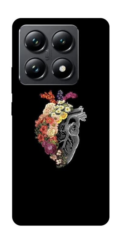 Чохол на Xiaomi 14T Pro Heart with flowers фото 1 з 1