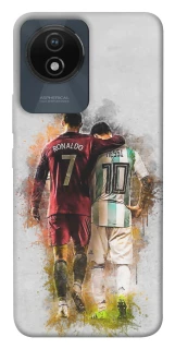 Чехол на Vivo Y02 Ronaldo и Messi фото 1 из 1