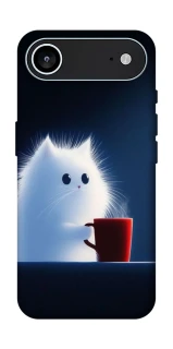 Чехол на Apple iPhone 17 Air (6.5") Чехол кот с кофе фото 1 из 1