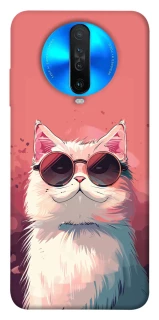 Чохол на Xiaomi Redmi K30 Сat with glasses фото 1 з 1