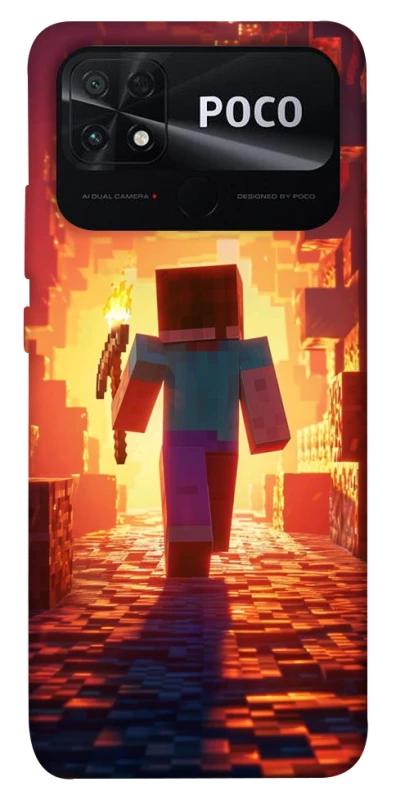 Чехол на Xiaomi Poco C40 Minecraft adventure фото 1 из 1