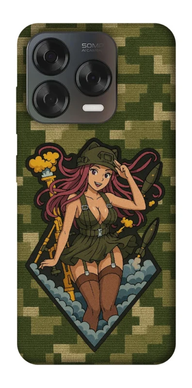 Чехол на ZTE Blade V70 Design Military Waifu фото 2 из 2