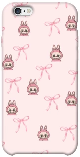 Чехол на Apple iPhone 6/6s (4.7") Pink bows and Labubus фото 1 из 1