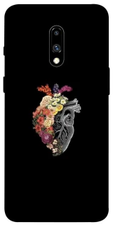 Чехол на OnePlus 7 Heart with flowers фото 1 из 1