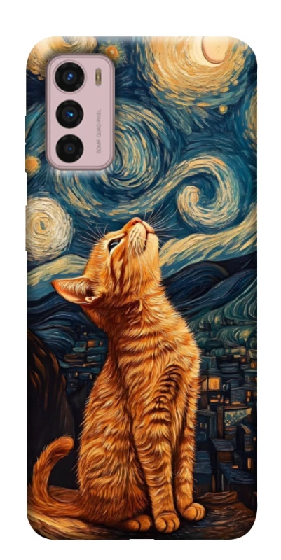 Чохол на Motorola Moto G42 van gogh cat фото 1 з 1
