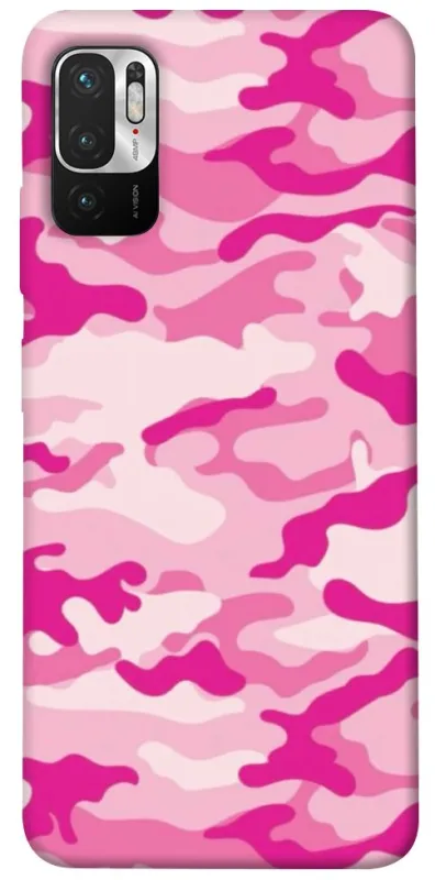 Чехол на Xiaomi Redmi Note 10 5G camouflage pink фото 1 из 1