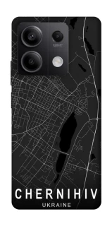 Чехол на Xiaomi Redmi Note 13 5G Chernihiv map фото 1 из 1