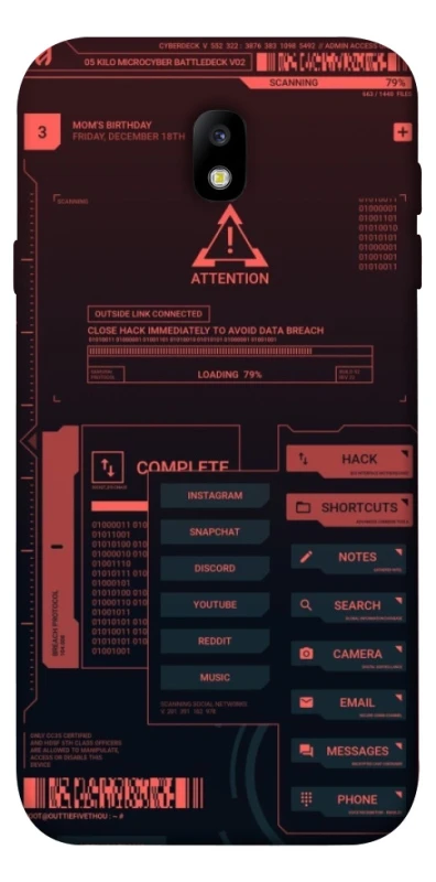 Чехол на Samsung J730 Galaxy J7 (2017) Attention фото 1 из 1