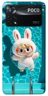 Чехол на Xiaomi Poco X4 Pro 5G Labubu in the pool ver.2 фото 1 из 1