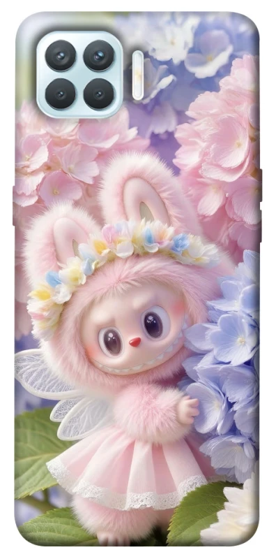Чохол на Oppo F17 Pro Labubu & Flowers ver.1 фото 1 з 1