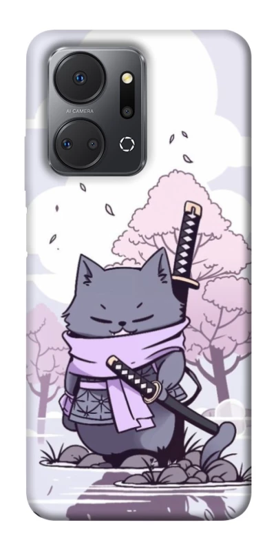 Чехол на Huawei Honor X7a Samurai cat фото 1 из 1